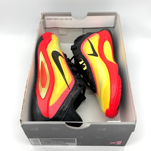 Nike Womens A'One ASW All Star Black Metallic Gold Shoes Sz 5 New HQ1728-001 - Picture 9 of 11